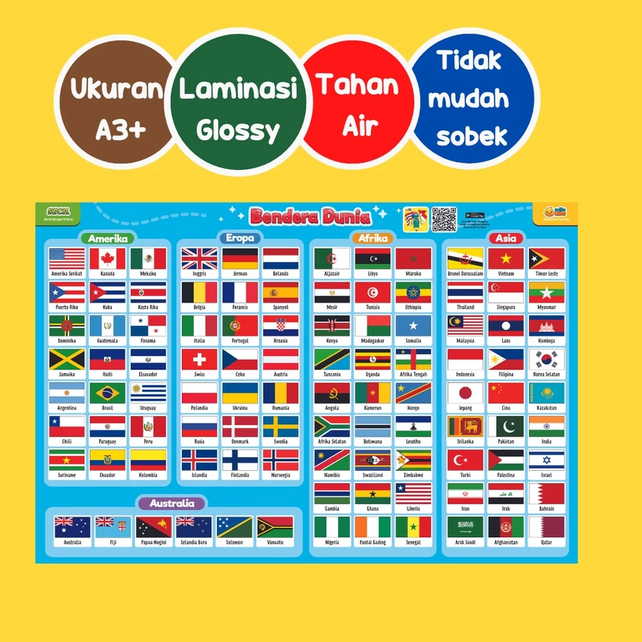 SECIL Bendera Negara Dunia PREMIUM
